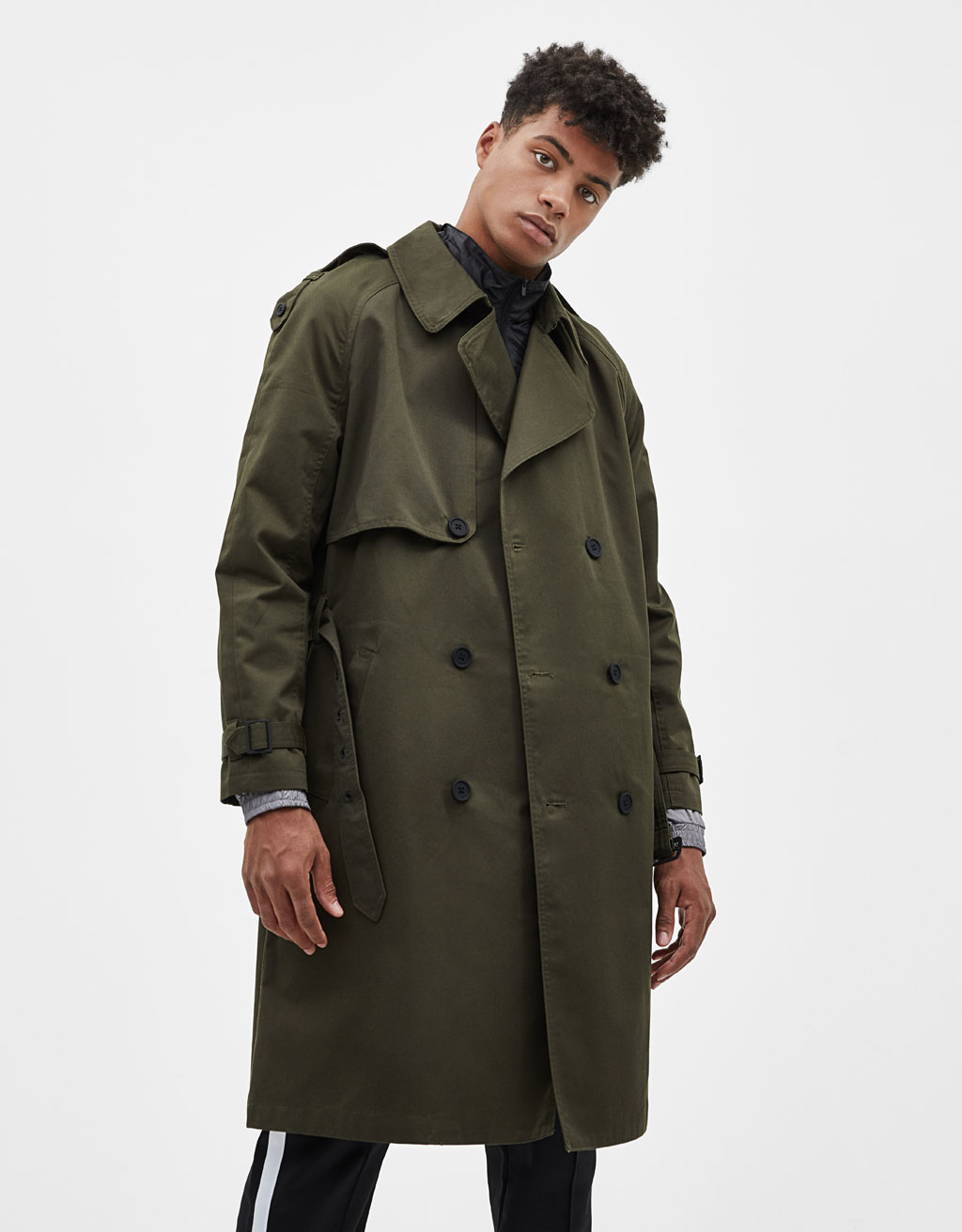 Trench-style coat - obrazek 4