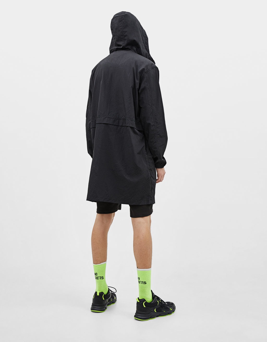 Hooded nylon parka - obrazek 2