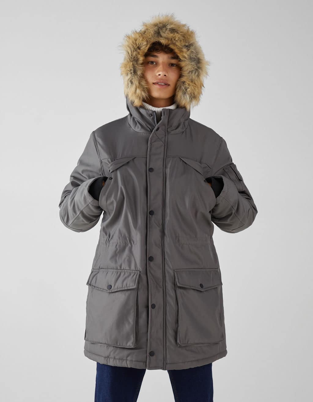 Parka with hood - obrazek 2